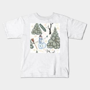 Snowman Kids T-Shirt